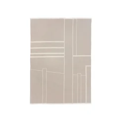 Kristina Dam - Architecture Throw, Beige/Off-White