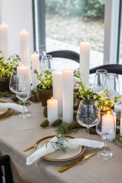 Kunstindustrien - Blok stearinlys - Hvid - 7 x 18 cm