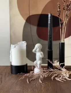 Kunstindustrien - Fat Light - Sort - Black - 4 x Ø8 cm