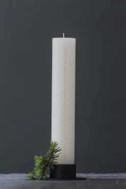 Kunstindustrien - Kalenderlys - Guld tal - 5 x 30 cm