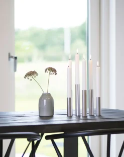 Kunstindustrien - Slim Light lysetage rustfri stål - Højde 10 cm