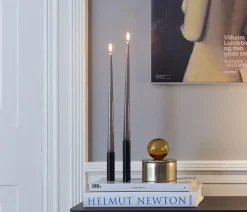 Kunstindustrien - Slim Light lysetage - Sort - Højde 10 cm