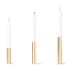 Kunstindustrien - Slim Light Lysetage - Messing - Højde 10 cm