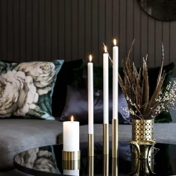 Kunstindustrien - Slim Light Lysetage - Messing - Højde 10 cm