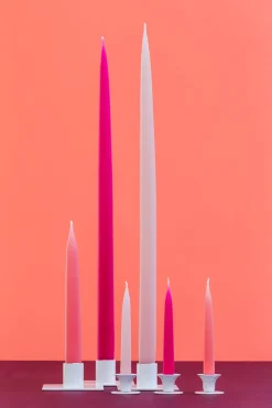 Kunstindustrien - Square lysestage Ø2,2 - Hvid