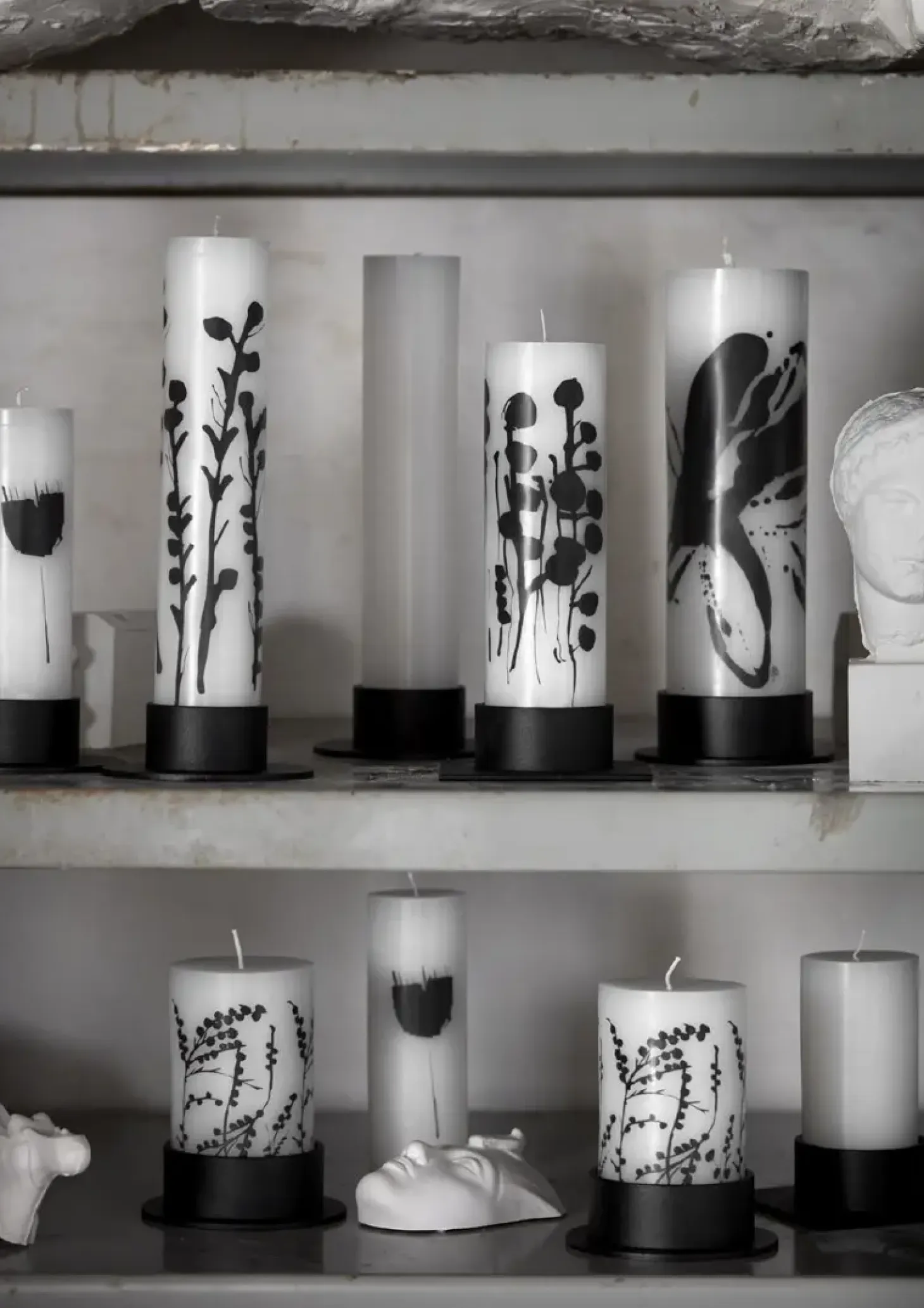 Kunstindustrien - Square lysestage Ø5 - Sort