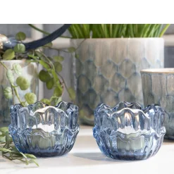 La Vida - Candy fyrfadsstage, blå