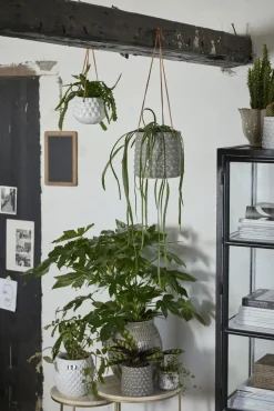 Lene Bjerre - Dotsie hængepotte Ø18cm grå