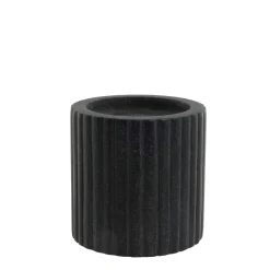 Lene Bjerre - Eliana stage til bloklys 10 cm. sort marmor