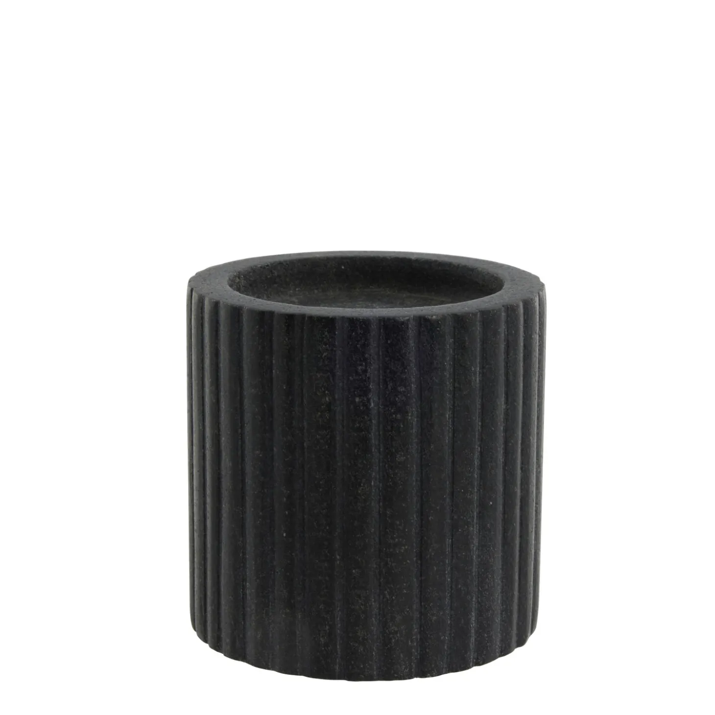 Lene Bjerre - Eliana stage til bloklys 10 cm. sort marmor