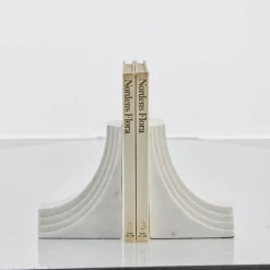 Lene Bjerre - Ellia bogstøtte marmor hvid