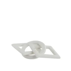 Lene Bjerre - Ellia dekoration 23x10 cm. hvid marmor