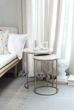 Lene Bjerre - Ellia dekoration 23x10 cm. hvid marmor