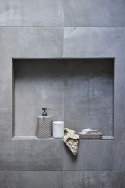 Lene Bjerre - Ellia krukke 6x6 cm. hvid marmor