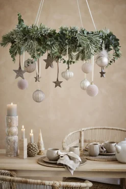 Lene Bjerre - Ellia Marmor lysestage H30 cm - Sand