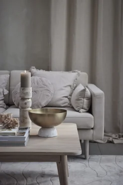 Lene Bjerre - Ellia Marmor lysestage H30 cm - Sand