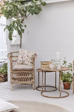 Lene Bjerre - Ellia Marmor lysestage H23 cm. hvid