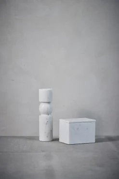 Lene Bjerre - Ellia æske H13 cm. Marmor