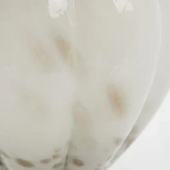 Lene Bjerre - Mara glasvase 23x24,5 cm. sølvgrå