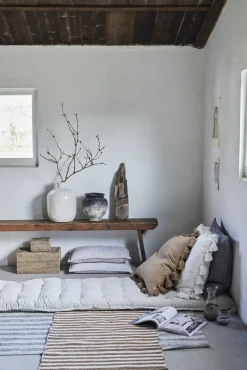 Lene Bjerre - Norah æske m. låg 18x18 cm. Natur