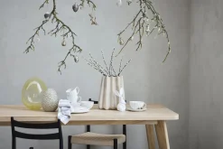 Lene Bjerre - Olivia mundserviet 40x40 cm. beige stribet