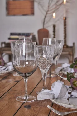 Lene Bjerre - Olivia mundserviet 40x40 cm. beige stribet