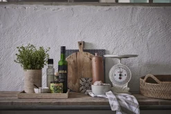 Lene Bjerre - Olivia mundserviet 40x40 cm. beige stribet