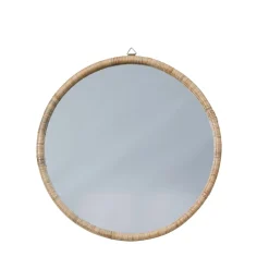 Lene Bjerre - Riselle rundt spejl Ø60 cm. natur