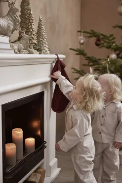 Lene Bjerre - Rustic bloklys sølvgrå stor