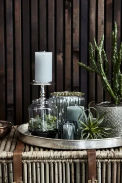 Lene Bjerre - Rustic bloklys støvet grøn mellem