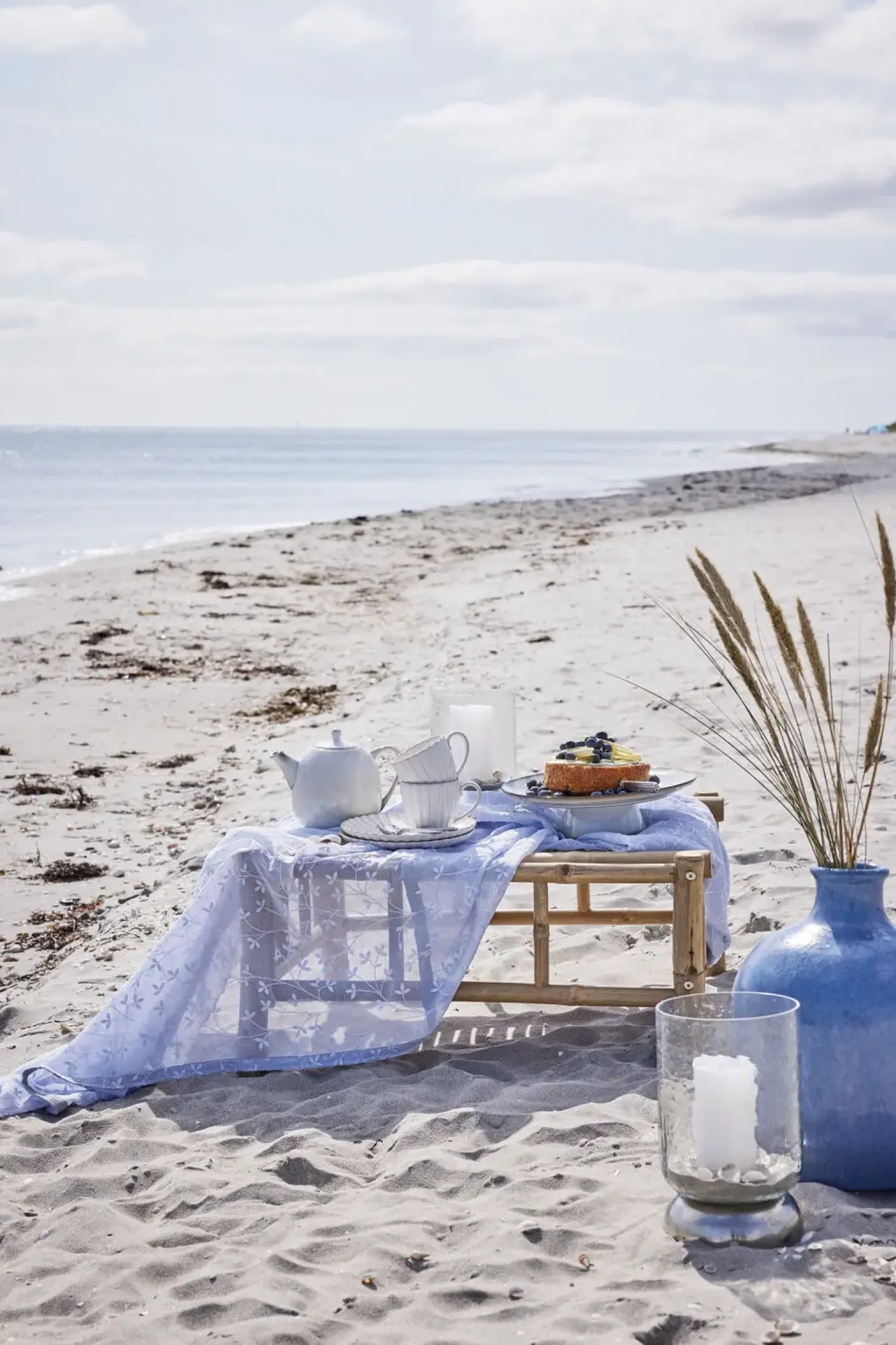 Lene Bjerre - Sandia stage til bloklys H20,7 cm. sølv