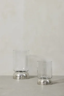 Lene Bjerre - Sandia stage til bloklys H28,7 cm. sølv