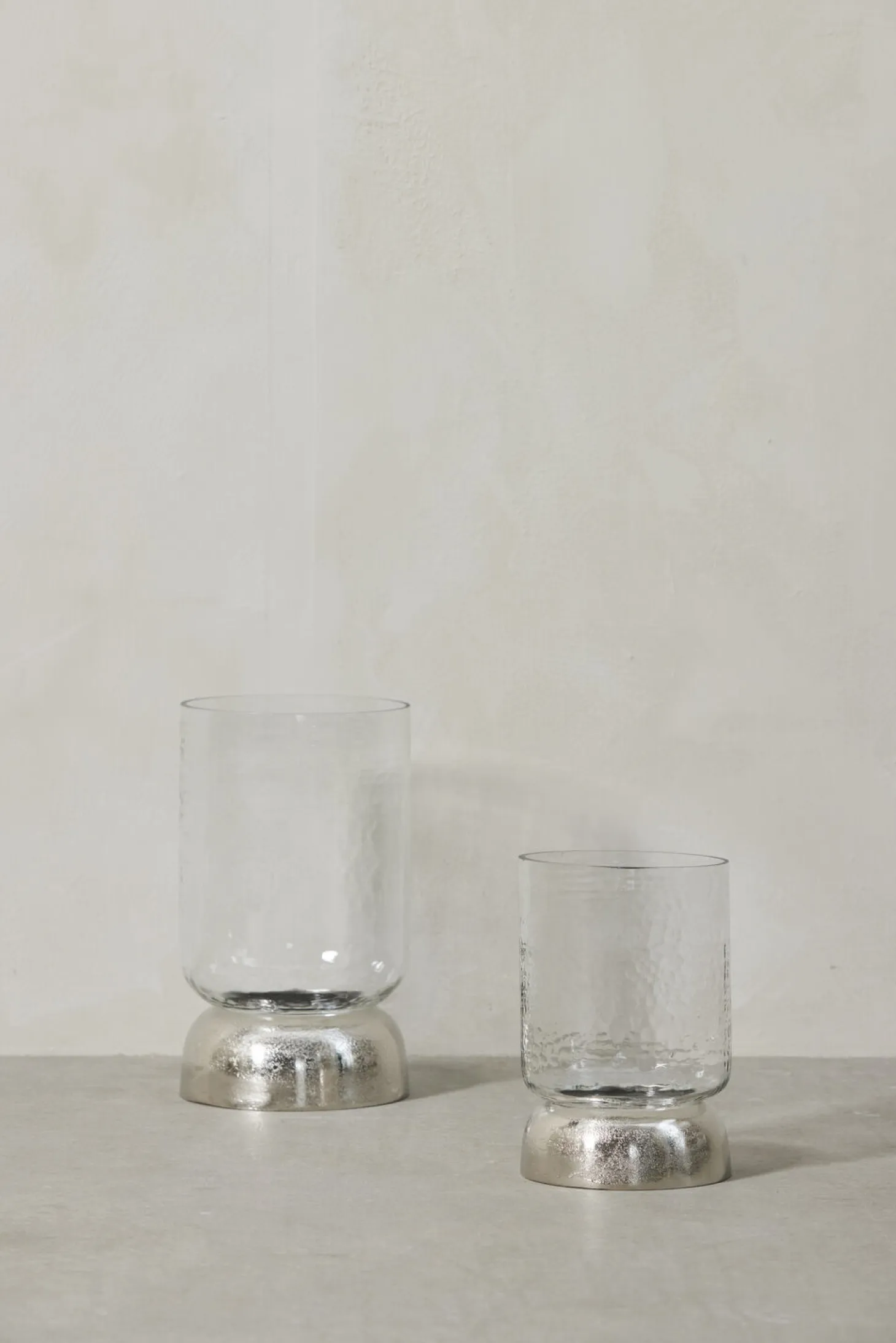 Lene Bjerre - Sandia stage til bloklys H28,7 cm. sølv