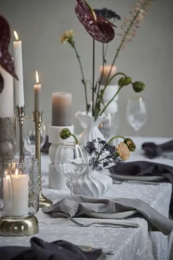 Lene Bjerre - Sandia stage til bloklys H20,7 cm. lys guld