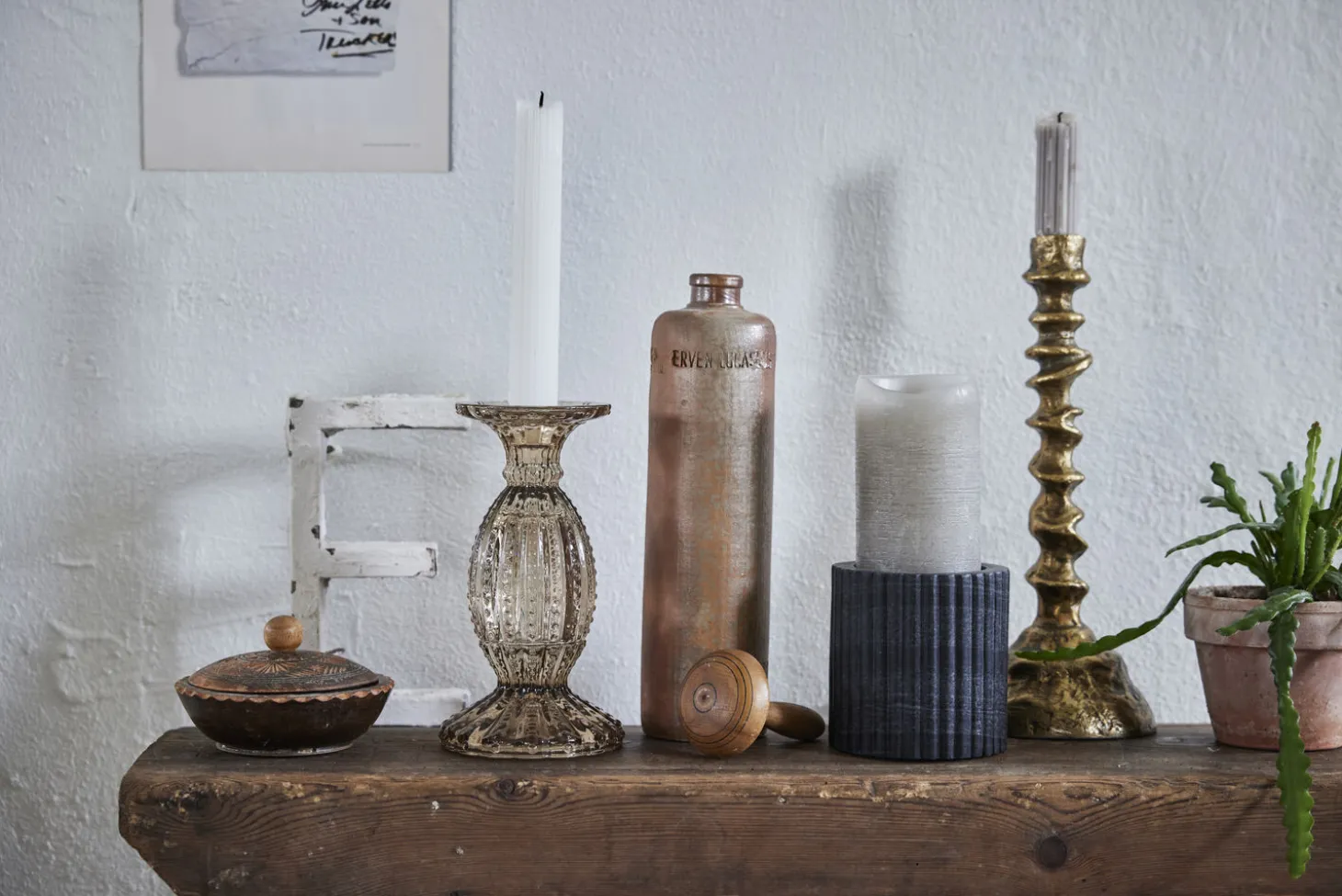 Lene Bjerre - Silva stage H19 cm. gyldenbrun