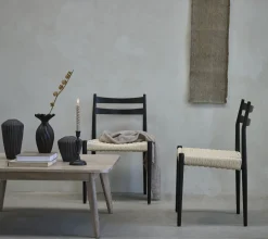 Lene Bjerre - Susia vase H26,5 cm. mørkegrå