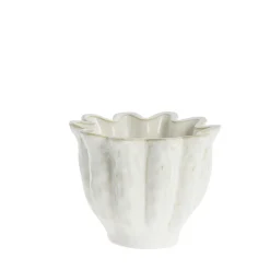 Lene Bjerre - Vielle skjuler i keramik Ø14 cm. råhvid