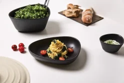 LindDNA - Stoneware Deep Plate, Navy