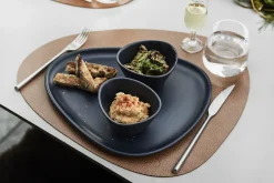 LindDNA - Stoneware Dinner Plate, Navy