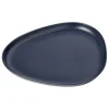 LindDNA - Stoneware Platter Plate, Navy