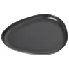 LindDNA - Stoneware Platter Plate, Black
