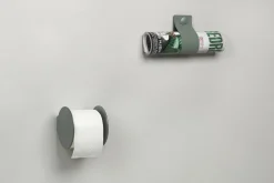 LindDNA - Toiletrulleholder - Nupo Black/ Alu Black