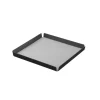 LindDNA bakke - Tray square small (nupo metallic/alu anthracite)