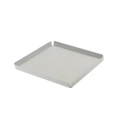 LindDNA bakke - Tray square small (nupo metallic/alu metallic)