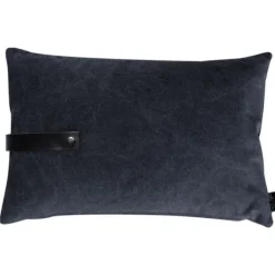 Louise Smærup - Pude, canvas - Sort (40x60 cm.)