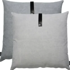 Louise Smærup - Pude, canvas - Grå (65x65 cm.)