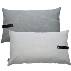 Louise Smærup - Pude, canvas - Grå (50x80 cm.)