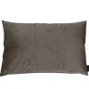 Louise Smærup - Pude Velvet - Taupe (80x50 cm) (grålig)