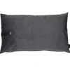Louise Smærup pude - Mørkegrå pude i velour 80 x 50 cm