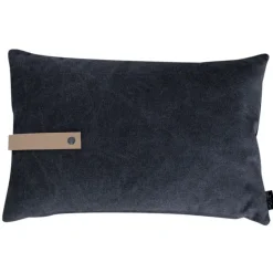 Louise Smærup pude - Pude i sort canvas 60 x 40 cm